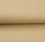 Yimihua Kunstleder Polster Kunstleder Lederimitat Leder Stoff Lederimitat Polsterstoff Möbelstoff Bezugsstoff Textil PU Für Leder Sofa Möbel Autositz 3mx1m38 (Color : Beige)