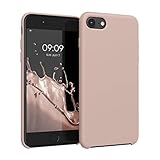 kwmobile Hülle kompatibel mit Apple iPhone 7/8 / SE (2020) - Hülle Silikon gummiert - Handyhülle - Handy Case in Roseg