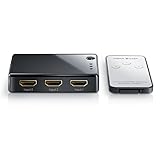 CSL-Computer Full HD HDMI Switch Verteiler - automatische Umschaltung 3 Port - mit Verstärker - 3D Ready bis 1080p - inkl Fernbedienung