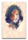 Game of Thrones Jon Schnee Porträt Abstrakt Kunst Kultserie 60x90cm Leinwandb