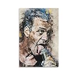 Till Lindemann Poster auf Leinwand, Wandkunst, Raumdekoration, Bilder für Schlafzimmer, Wandkunst, Geschenke, Dekoration für Männer und Frauen, Poster und Drucke, 50 x 75