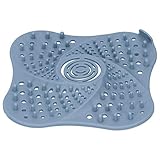 Haarfänger Langlebig TPR Badezimmer Bodenablauf Abdeckung Haarfilter Catcher Stopper Dusche Anti-Blocking Waschbecken Abwasserfilter Blau Badewannen- und Duschablaufschutz für Badezimmer Kü