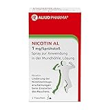 ALIUD PHARMA Nicotin AL 1 mg/Sprühstoß Spray zur Anwendung in der Mundhöhle: Lösung gegen Rauchverlang