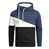 NNGOTD Herren Pullover schwarz weiß Sweatshirt Herren XXL Pullover Herren mit Kapuze Sale Herren Langarmshirt 3XL Sweatjacke Herren lang geschnitten Jacke Herren Softshell dü