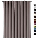 heimtexland Gardine XXL Dekoschal Blickdicht Verdunkelungsgardine Thermogardine HxB 245x275 cm Kälte- und Wärmeisolierung …auspacken, aufhängen, fertig! Vorhang Typ139