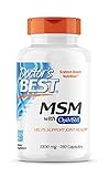 Doctor's Best, MSM mit OptiMSM, 1000 mg, 180 Kapseln, Hochdosiert, Laborgeprüft, Sojafrei, Glutenfrei, Ohne Gentechnik, Natürlicher Schw