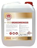 EXOLUB Bremsenreiniger Montagereiniger Entfetter ACETONFREI 5L Kanister 5 Liter | Säuberung und Entfettung Aller Oberflächen | schnelle Verdampfung