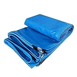 WSGYX Regen Tuch LKW Poncho PVC Linoleum Wasserdichtes Tuch Im Freien Regenschutz Sonnenschutz Sonnenschutz-Tuch Canopy Tuch (Color : Blue, Size : 2 * 1.5 M/79 * 59 INCH)