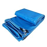 WSGYX Regen Tuch LKW Poncho PVC Linoleum Wasserdichtes Tuch Im Freien Regenschutz Sonnenschutz Sonnenschutz-Tuch Canopy Tuch (Color : Blue, Size : 2 * 1.5 M/79 * 59 INCH)