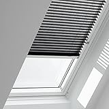 VELUX Original Jalousie (PAL), Weiße Seitenschienen, M10, 310, Schwarz matt/PAL M10 7062SWL