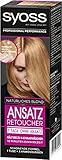 Syoss Ansatz Retoucher Natürliches Blond Stufe 1 (3 x 60 ml), semi-permanente Ansatzfarbe für 7 Tage ohne Ansatz, Haarfarbe für schnelle und einfache Ansatzbehandlung