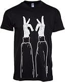 Kraftklub Finger in Schwarz T-Shirt Schwarz S