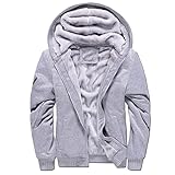 ZYUD Sweatjacke Herren Hoodies Sweatshirt Kapuzenpullover mit Reißverschluss Langarm Kapuzenjacke Winter Warm Fleece-Innenseite Hoodie Plus Dicke Kapuzenpulli Verdickte Patchwork Sweatjack