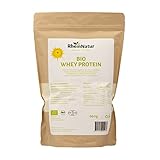 RheinNatur BIO Whey Protein-Pulver 900g - Natürliches, geschmacksneutrales Eiweißpulver zum Muskelaufb