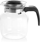 wenco 531078 Glaskanne 1,25l Matura, Glas, Schwarz (Version 2020), 1,25