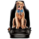 Auto Sitzbezug - Treuer Hund - Der beste Freund - lustiger Sitzbezug mit Fotodruck Motiv - ein Hingucker mit Humor für I