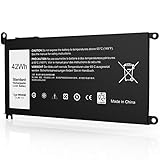 BONAI Laptop Akku Dell WDXOR für Dell Inspiron 13 5368, 5378, 7368, 7378, Inspiron 15 5565, 5567, 5568, 5578, 7560, 7570, 7579, 7569, P58F und Inspiron 17 5765, 5767(3684mAh/42Wh/11,4V)