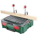 Bosch Workbox SystemBox mit integrierter Werkbank-Auflage (Größe S, Zubehör für Bosch Stichsäge PST 700, im Karton)