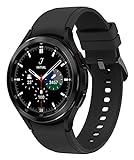Samsung Galaxy Watch4 Classic, Runde Bluetooth Smartwatch, Wear OS, drehbare Lünette, Fitnessuhr, Fitness-Tracker, 46 mm, Black