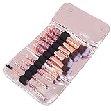 FOMIYES 1 Set Strass Makeup Pinsel Set Premium Synthetische Fundament Pulver Concealer Eye Shadows Professionelle Schönheit Kosmetische Pinsel mit Tasche für Gesicht Make- Up- Werkzeug