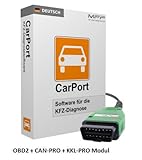 Carport Vollversion - OBD2 + CAN PRO + KKL PRO Diagnose Software für VW, Audi, Seat, Skoda ab Bj. 1996 mit original Interface CP-Comp