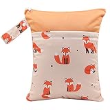 iZiv Baby Wasserdichte Wiederverwendbare Wet Dry Bag, Wickeltasche, Neoprenanzug-Tasche, Wasserdichte Waschbare Hängende Große Wickeltasche Organizer Pouch Double Zipper Printing Wick