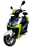 Elektroroller FACLON, 3400 Watt, E-Scooter, Elektro-Roller, E-Roller mit Straßenzulassung, herausnehmbarer Lithium-Akku, 80 km Reichweite, 45 km/h, Produktvideo, Grü