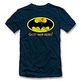 Ozzy Woz Here Batman T-Shirt dunkelblau-Navy 2XL