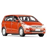 JPJBY 1:32 Für Volkswagen Touran MPV Die-Cast Automodell Kind Spielzeugauto Collecton Modellauto aus Druckguss (Farbe : Rot)