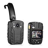 YTLJJ Bodycam Mini Körperkamera 4K Full HD 1440P Polizeikamera, wasserdichte Videokamera mit IR-Nachtsicht, Tragbare Sicherheitskamera mit Ton, für Täglichen Schutz Oder Outdoor Reisen,128g