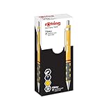 rOtring Tikky-Kugelschreiber (federleicht, gummierter Griff) 12er-Box gelber S