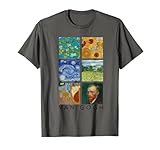 Van Gogh Gemälde, Sonnenblumen, Sternennacht, Selbstporträt T-S