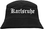 HB_Druck Karlsruhe Fischerhut - Bucket Hat - Bestickt - Schwarz L/XL