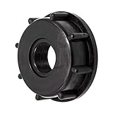 VARIOSAN IBC Adapter Kappe 14504, S60x6, 1' Innengewinde, Kunststoff, schw