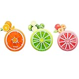 cholinchin Tragbare 7 Tage Pillendose Tablettendose Pillenbox Rund Medikament Box Tablettendose für Pillendöschen Eine Woche Hosentasche Vitamin Aufbewahrungsbox (3Stück) 3 Farben Grün,Orange,Pink