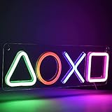 Home Dezember Lampen Licht Gaming LCE Neon Zeichen for Schlafzimmer Wanddekor, LED Licht for PS5. Spielzimmer Wohnzimmer Teen Gamer Room Decor D