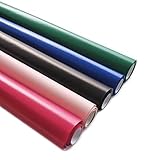 artwelten Home & Style Klassisches Geschenkpapier 5 Rollen Set Rolle je 70 cm x 2 m Verpackung für Geschenk Geburtstag Hochzeit Taufe Geschenkverpackung Bastelpapier (Rosa/Pink/Grün/Blau/Schwarz)