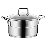 WMF ProfiSelect Fleischtopf mit Glasdeckel Ø 16 cm - 2,0 Liter Cromargan 18/10