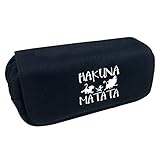 Federmäppchen Hakuna Matata Airy-Speicher-Beutel-große Kapazitäts-Bleistift-Beutel-Trend Mäppchen Unisex Kinder Unisex (Color : A01, Size : 20 X 10 X 7.5cm)