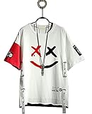 Hello MrLin Herren Techwear Japanisches Harajuku Streetwear Hip Hop Kurzarm T-S