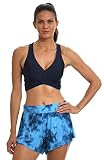 Citrus Swimwear Damen Badeanzug, kurz, Volant berwurf fr Schwimmbekleidung, Pool // Kopf in den Wolken, X-S