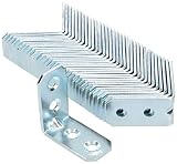 KOTARBAU Winkelverbinder 30 x 30 x 16 x 2 mm mit Sicke Stahl Bauwinkel Montagelöcher Möbelverbinder Verzinkt Schwerlast Holzverbinder Montagewinkel (25)