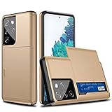 ZZKHFA Stoßfeste Schutzhülle für Samsung Galaxy S20 FE S21 S30 Note 20 Ultra 10 9 8 S10 5G S9 S8 Plus S7 Edge S20+ S21+ Hülle (Farbe: Gold, Material: Für S20 Plus)