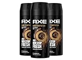 Axe Bodyspray Dark Temptation Deo ohne Aluminium bekämpft geruchsbildende Bakterien und unangenehme Gerüche 150 ml 3 Stück
