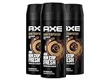 Axe Bodyspray Dark Temptation Deo ohne Aluminium bekämpft geruchsbildende Bakterien und unangenehme Gerüche 150 ml 3 Stück