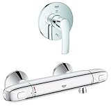 Grohe Eurosmart3-Wege Umstellung, 1 stück, 19970002 + GROHE Grohtherm 1000 Neu Brausethermostat 34143003