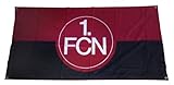 FBS - Flagge Deutschland 1. FCN (1. FC Nürnberg), 140 x 70 cm, rot / schw