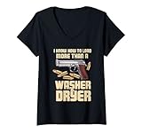 Damen I Know How To Load More Than A Washer Frauen Sportschütze T-Shirt mit V