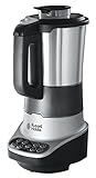 Russell Hobbs Multikocher 2in1: Suppenkocher und Mixer (vollautomatischer Standmixer mit Kochfunktion für Suppen und Babynahrung, Smoothie, 8 Programme, 1,75l) Suppenzubereiter, Soup Maker 21480-56