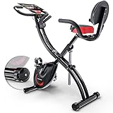 Sportstech 3in1 Premium Heimtrainer mit Video Events & Multiplayer App | Fahrrad mit Komfortsitz & Handpulssensoren | Ergometer für Zuhause klappbar | Fitness Power Ropes | Hometrainer X150 Bik